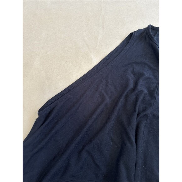 Forever 21 Short sleeve Shirt Top Womens 0XL Black Minimalist Basic - Picture 4 of 9